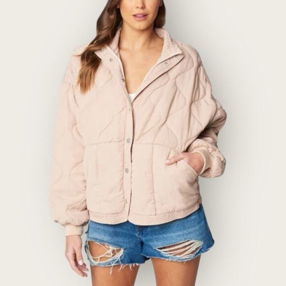 NWT | BLANKNYC | Sand Drift Quilted Jacket | Light Pink | Medium - Picture 1 of 16